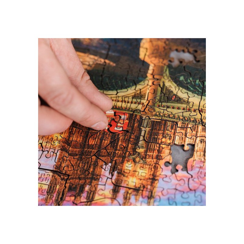 Palace of Westminster, wooden puzzle 500+1 met aparte stukken