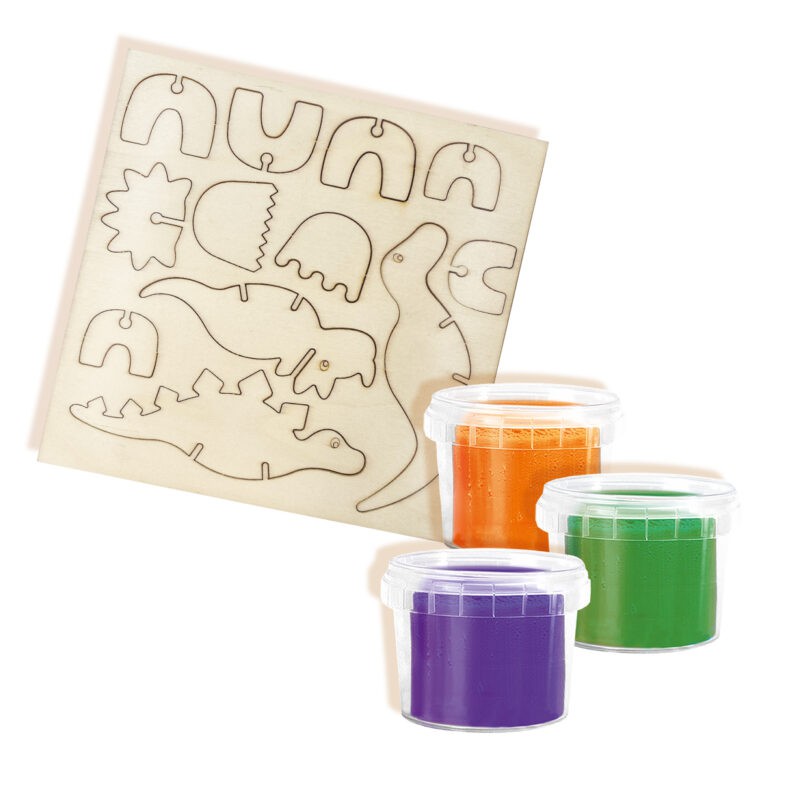 SES - Klei, dinosaurs houten skeletten