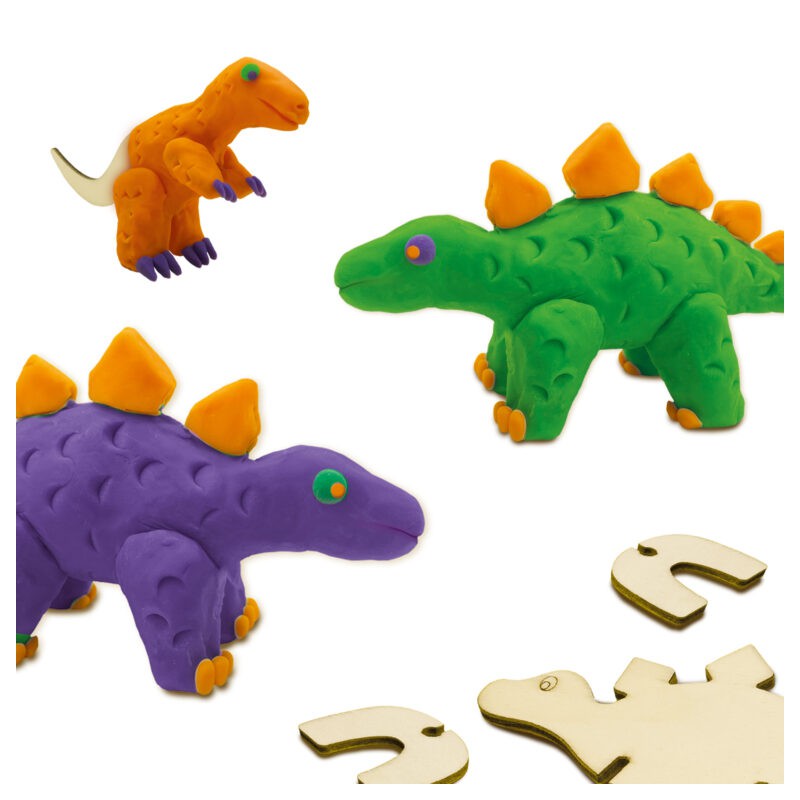 SES - Klei, dinosaurs houten skeletten