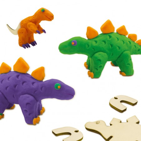 SES - Klei, dinosaurs houten skeletten