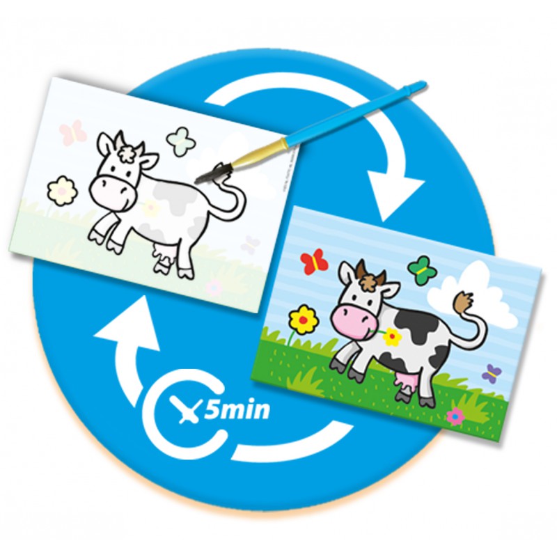 SES - My first, kleuren met water, boerderij dieren