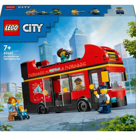 LEGO City 60407 Toeristische rode dubbeldekker