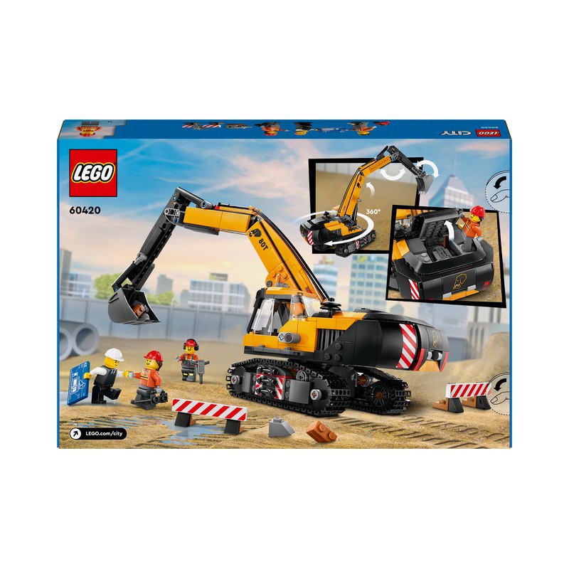 LEGO City 60420 Gele graafmachine