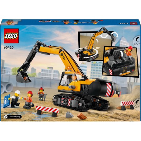 LEGO City 60420 Gele graafmachine