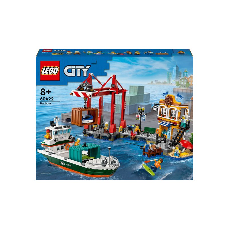 LEGO City 60422 Haven met vrachtschip