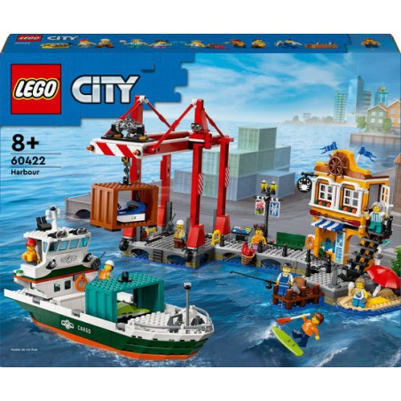 LEGO City 60422 Haven met vrachtschip