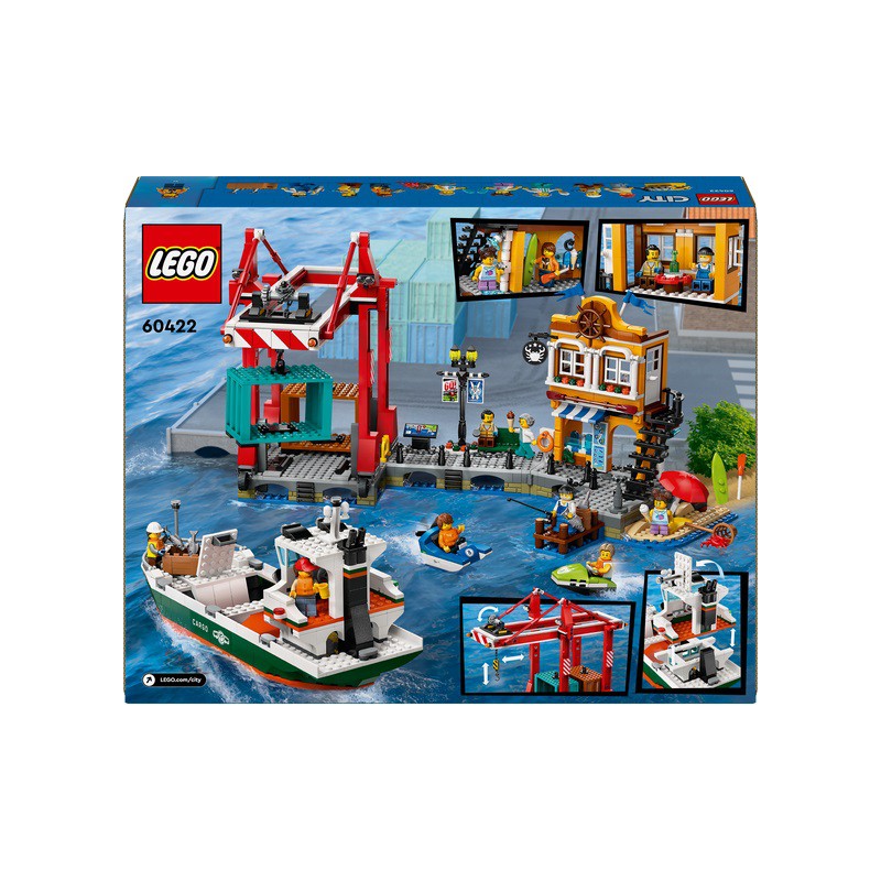 LEGO City 60422 Haven met vrachtschip