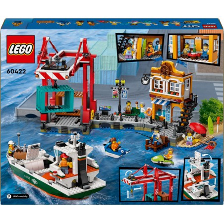 LEGO City 60422 Haven met vrachtschip