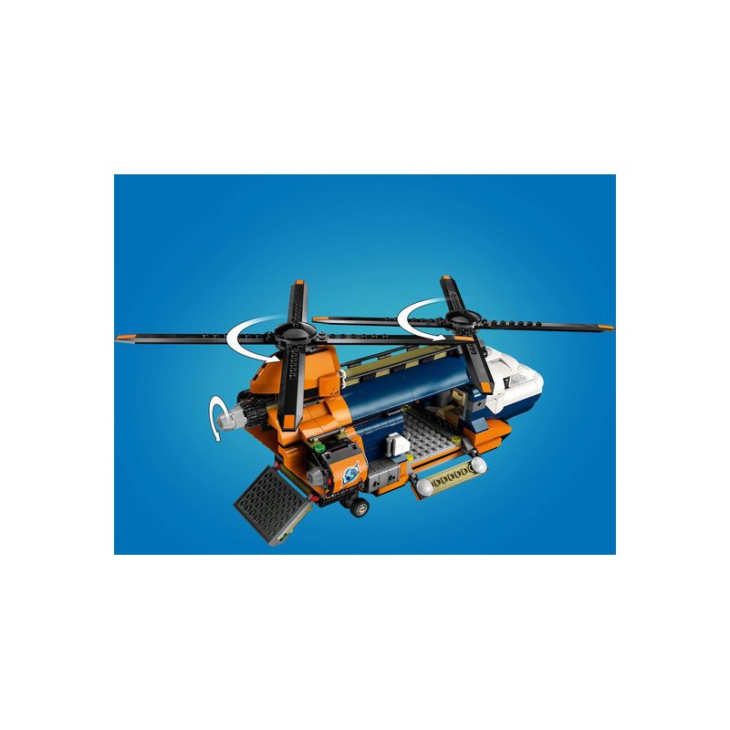 LEGO City 60437 Jungleonderzoekers: helikopter bij de basis