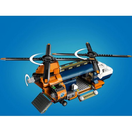 LEGO City 60437 Jungleonderzoekers: helikopter bij de basis