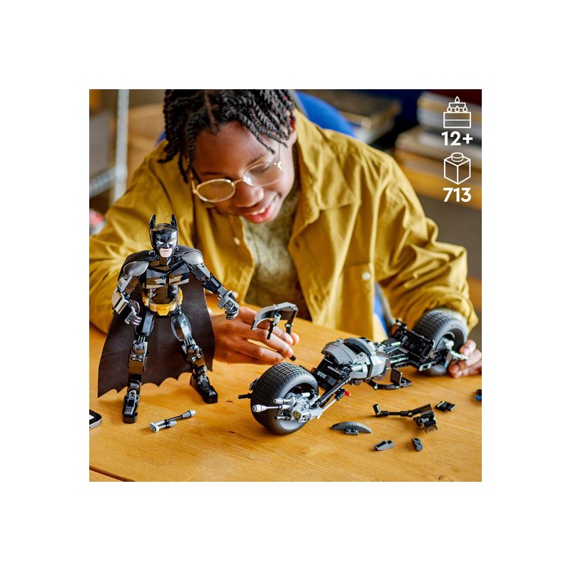 LEGO DC Batman - 76273 Batman bouwfiguur en de Bat-Pod motor