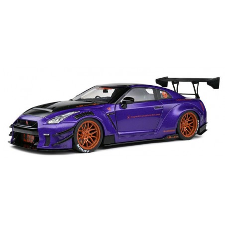 Nissan GT-R R35 W/ Liberty (Paars) - 1:18 - Solido