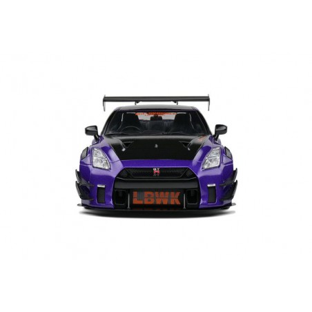 Nissan GT-R R35 W/ Liberty (Paars) - 1:18 - Solido