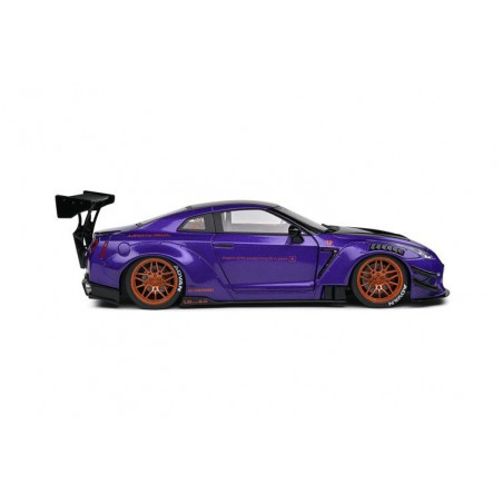 Nissan GT-R R35 W/ Liberty (Paars) - 1:18 - Solido