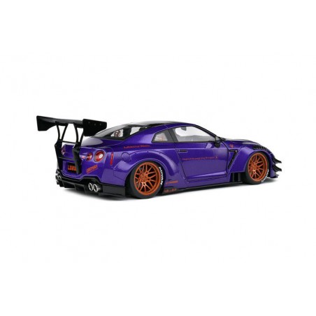 Nissan GT-R R35 W/ Liberty (Paars) - 1:18 - Solido