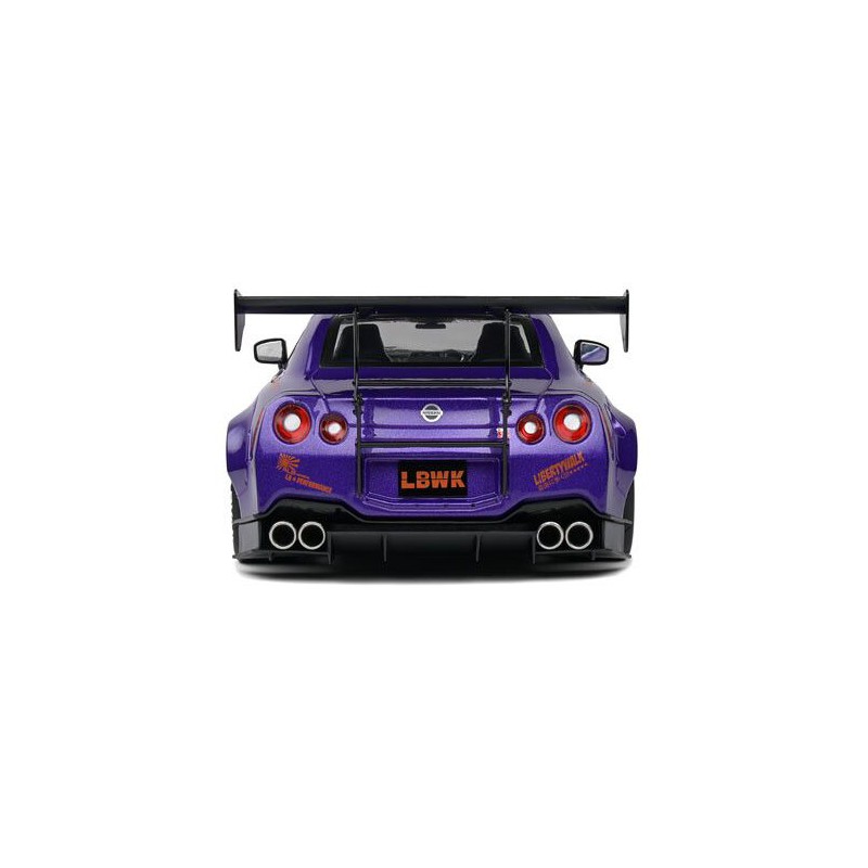 Nissan GT-R R35 W/ Liberty (Paars) - 1:18 - Solido