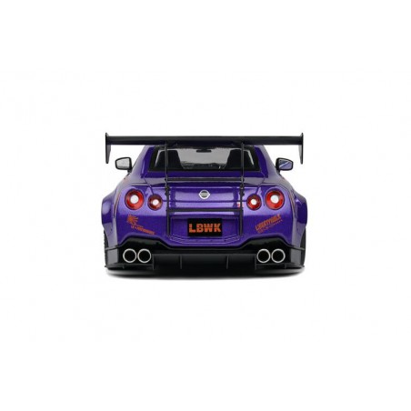 Nissan GT-R R35 W/ Liberty (Paars) - 1:18 - Solido