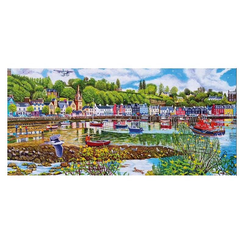 Low Tide at Tobermory gibsons panorama puzzel (636)