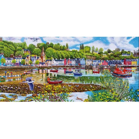 Low Tide at Tobermory gibsons panorama puzzel (636)