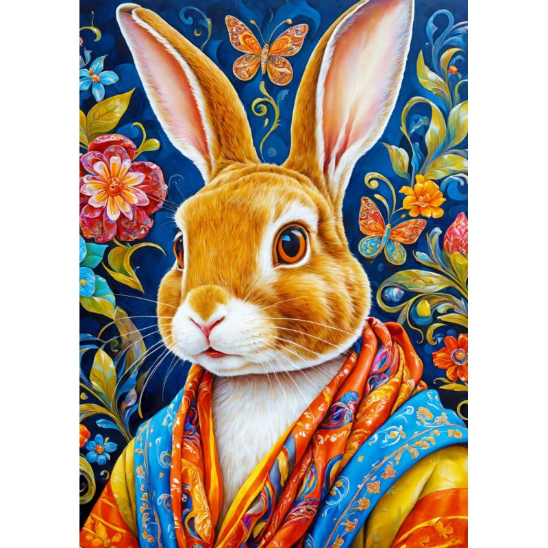 Cool Rabbit, Enjoy Puzzle 1000stukjes  Afm. 48x68cm