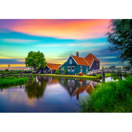 Farm House in the Netherlands, Enjoy Puzzle 1000stukjes  Afm. 48x68cm