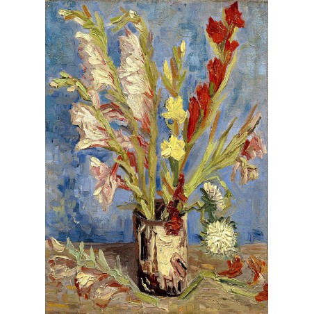 Vincent Van Gogh - Vase with Gladioli and Chinese Asters, Enjoy Puzzle 1000stukjes  Afm. 48x68cm