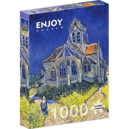 Vincent Van Gogh - The Church in Auvers-sur-Oise, Enjoy Puzzle 1000stukjes