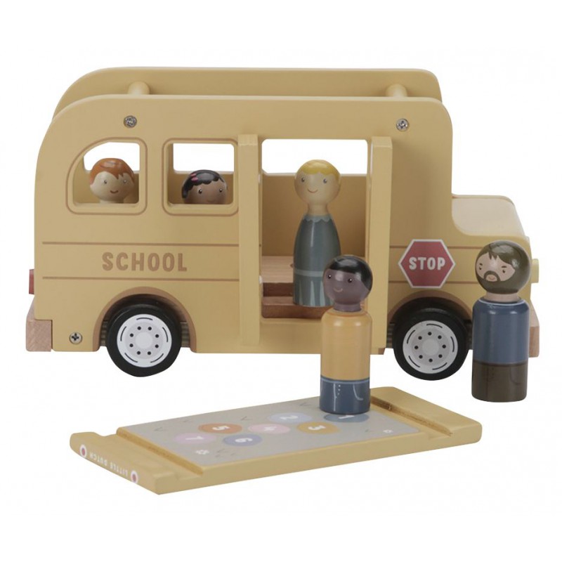 Schoolbus met poppetjes - Little Dutch