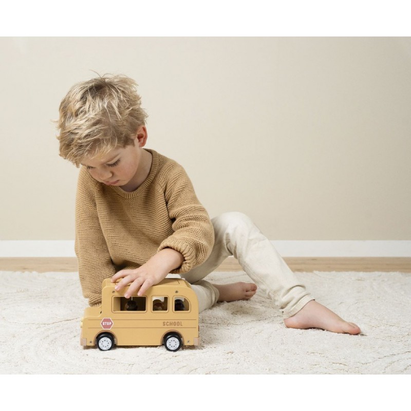 Schoolbus met poppetjes - Little Dutch