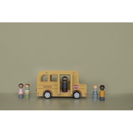 Schoolbus met poppetjes - Little Dutch