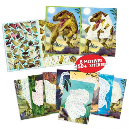 Dino World nummer stickers 13243