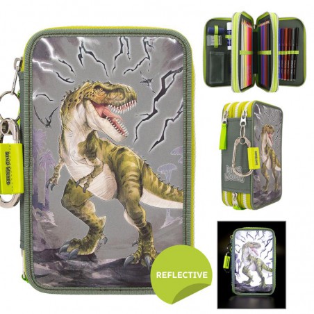 Dino World 3-vaks etui REFLECTOR 11758