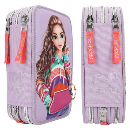 TOPModel 3-vaks etui JOY lila 12842