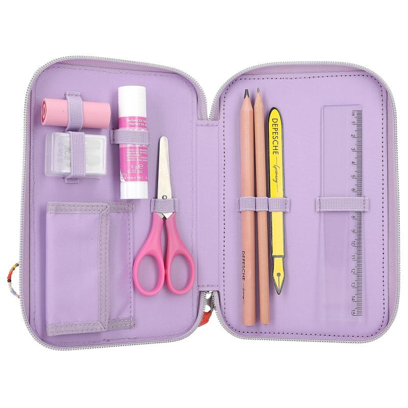 TOPModel 3-vaks etui JOY lila 12842