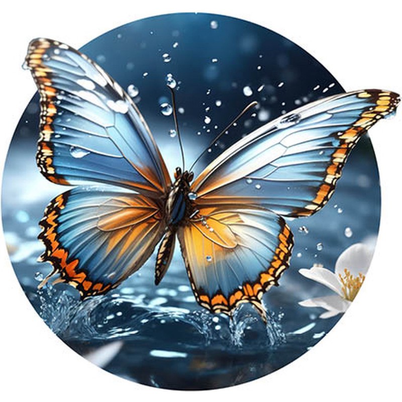 Butterfly, 200 houten stukjes puzzel in MDF box Rainbowooden Puzzles