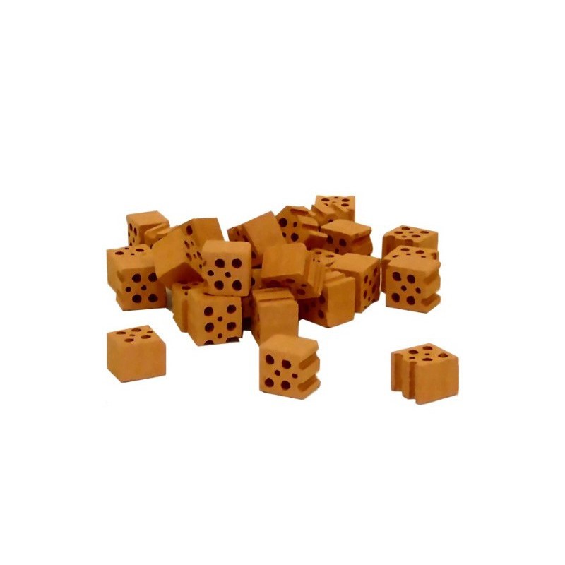 Halve bakstenen rood 30st, Teifoc