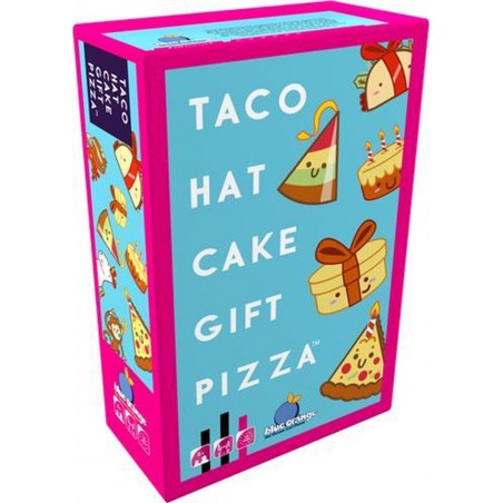 Taco, Hat, Cake, Gift, Pizza - Kaartspel, Blue Orange Games