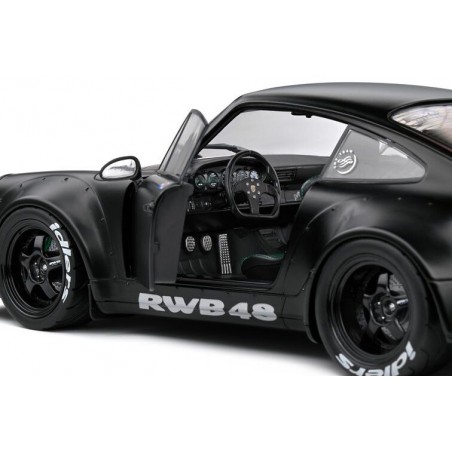 Porsche 911 (964) RWB Darth Vader (Mat Zwart) - 1:18 - Solido