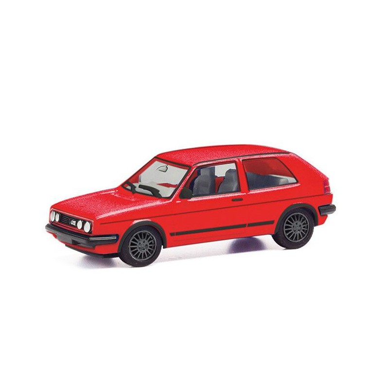 VW Golf II GTI (metaal rood) 1:87, Herpa