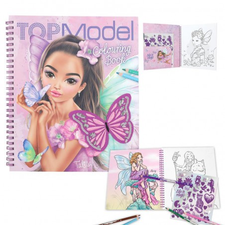 TOPModel kleurboek met pailletten FAIRY LOVE 12976