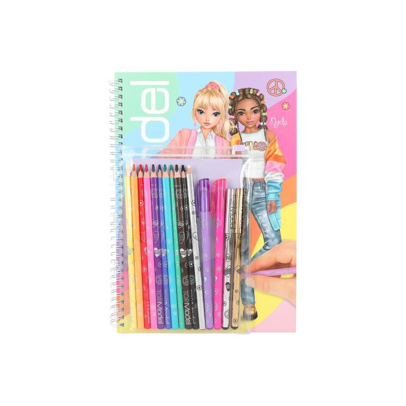 TOPModel kleurboek met kleurpotloden 12943