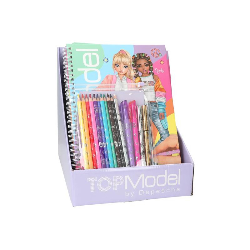 TOPModel kleurboek met kleurpotloden 12943