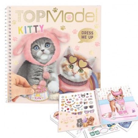 TOPModel dress me up stickerbook KITTY 12965