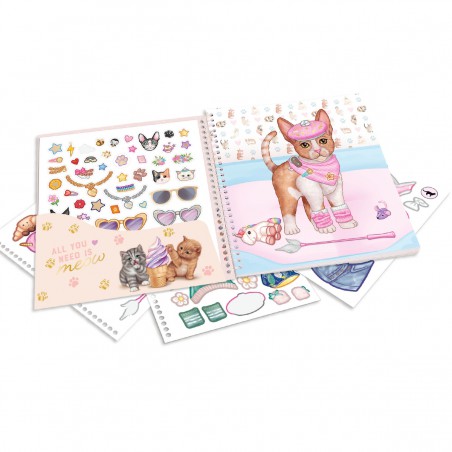 TOPModel dress me up stickerbook KITTY 12965