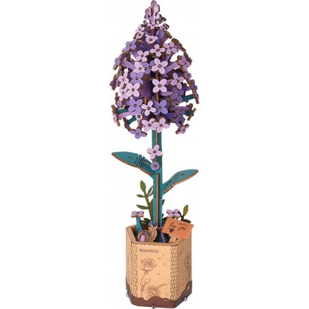 Lilac, Wooden bloom craft, Rowood