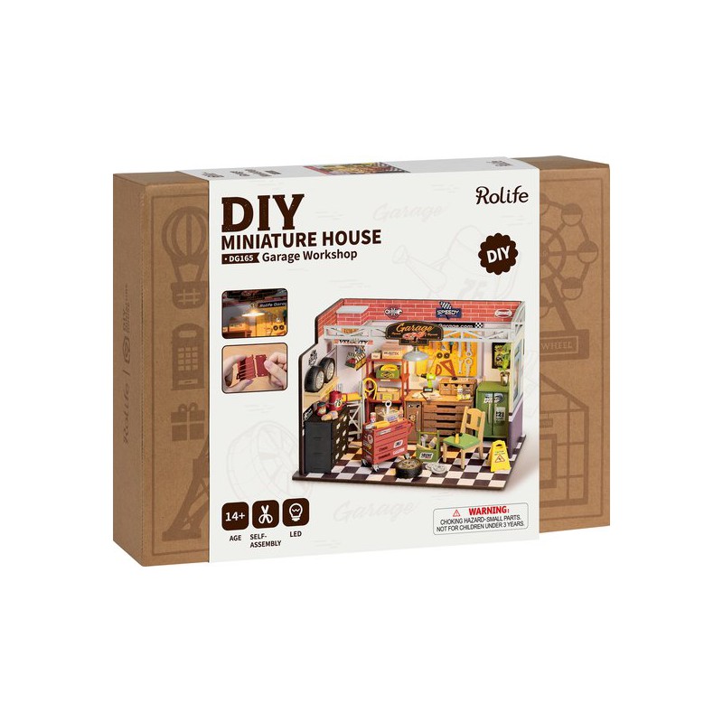 Garage workshop, miniature house Rolife