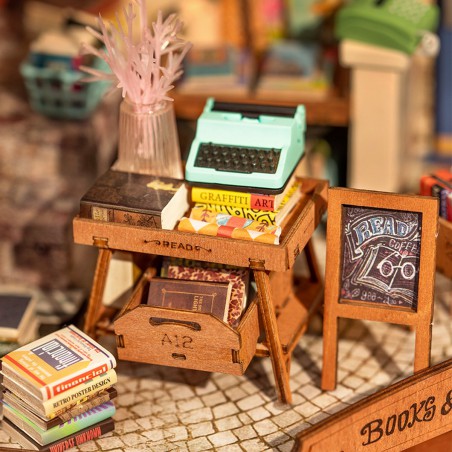 Corner Bookstore, Miniature house Series, Rolife boekwinkel