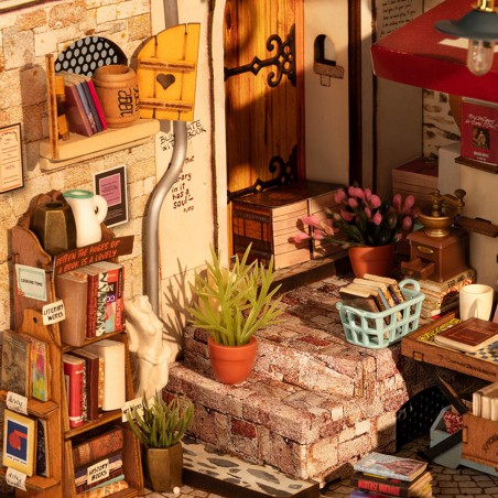 Corner Bookstore, Miniature house Series, Rolife boekwinkel