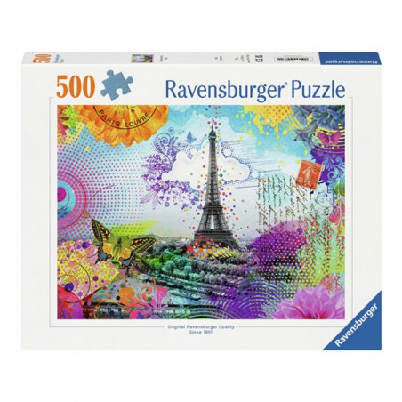 Postkaart uit Parijs, 500 stukjes Ravensburger