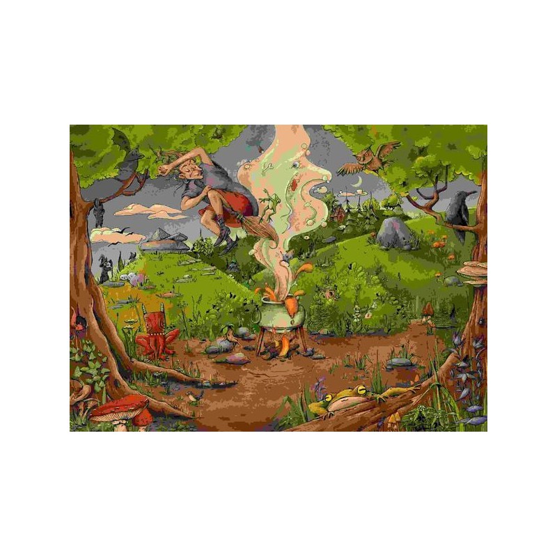 Bij de bosheks 500 stukjes puzzel  Ravensburger